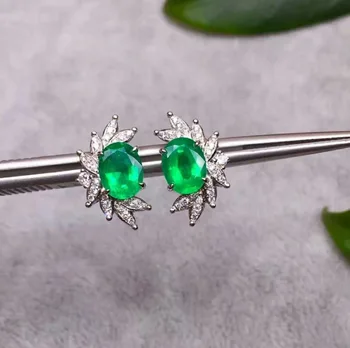 SHILOVEM 925 sterling silver real Natural Emerald stud earring fine Jewelry women Christmas gift wedding classic yhe040618aml
SHILOVEM 925 sterling silver real Natural Emerald stud earring fine Jewelry women Christmas gift wedding classic yhe040618aml