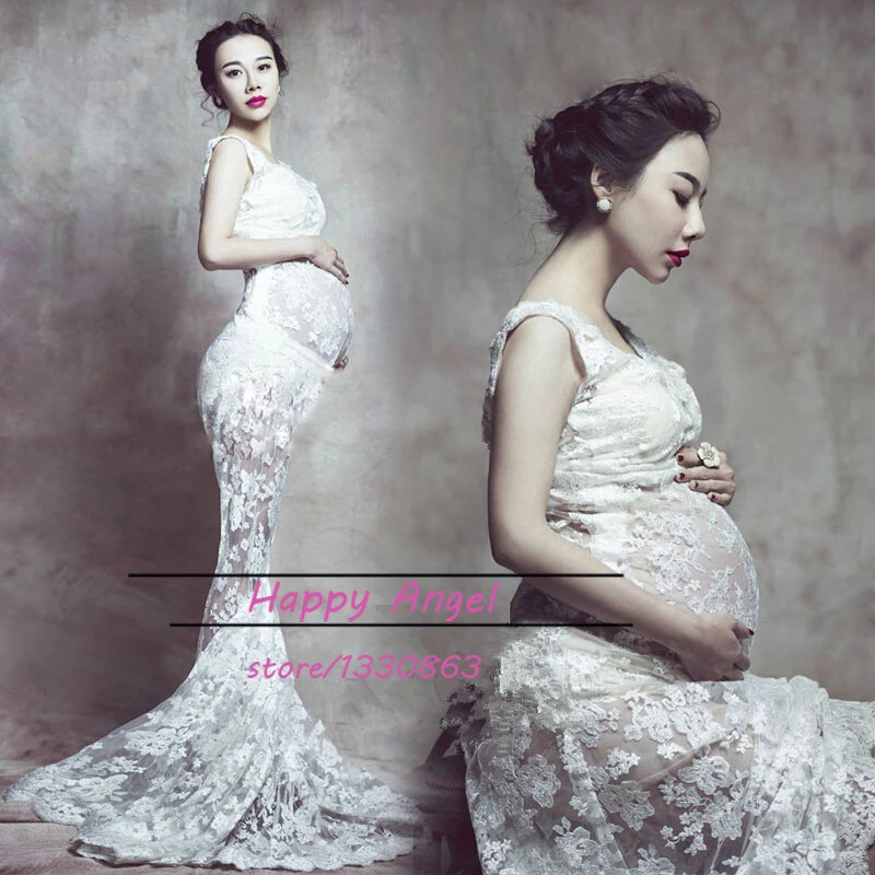 New Maternity Pregnant Women Photography Props Noble Trailing Dress White Mermaid Pregnancy Fashion Costume Personal Photo Shoot
New Maternity Pregnant Women Photography Props Noble Trailing Dress White Mermaid Pregnancy Fashion Costume Personal Photo Shoot