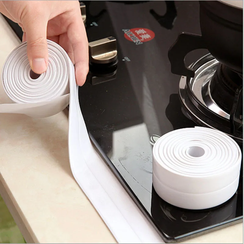 3.2m 4cm 1Roll Kitchen Bathroom Wall Sealing Tape Waterproof Mould Proof Prectical Household Adhesive Tape Gadgets 1x200c
3.2m 4cm 1Roll Kitchen Bathroom Wall Sealing Tape Waterproof Mould Proof Prectical Household Adhesive Tape Gadgets 1x200c