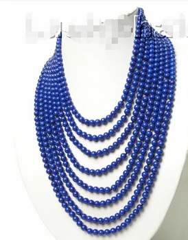 Nature 8row Round Lapis Lazuli Necklace Factory Wholesale Price Women Gift Word Jewelry
Nature 8row Round Lapis Lazuli Necklace Factory Wholesale Price Women Gift Word Jewelry