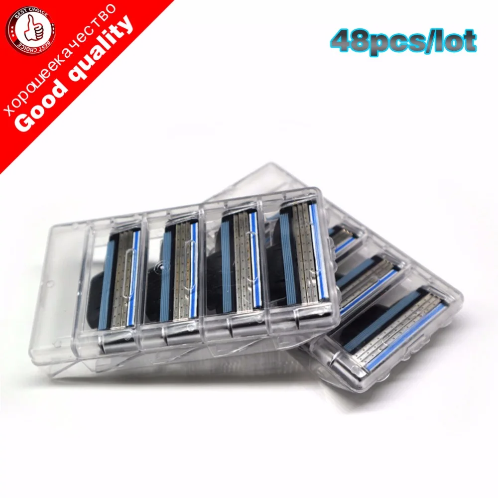 48pcs/lot new Blade System Men Face Shaving blade razor blade for shaving men Standard for RU&Eu US lamina de barbear to shave
48pcs/lot new Blade System Men Face Shaving blade razor blade for shaving men Standard for RU&Eu US lamina de barbear to shave