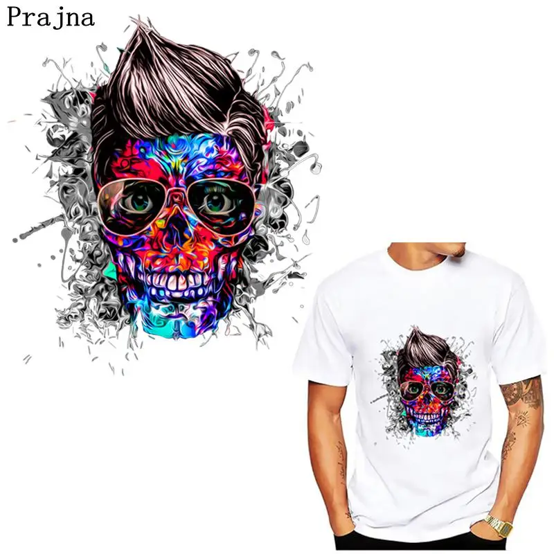 Prajna Punk Skull Iron On Heat Transfer Vinyl Heat Transfer PVC Patches On Clothes Hot Vinyl Thermal Sticker On T-shirt DIY Iron
Prajna Punk Skull Iron On Heat Transfer Vinyl Heat Transfer PVC Patches On Clothes Hot Vinyl Thermal Sticker On T-shirt DIY Iron