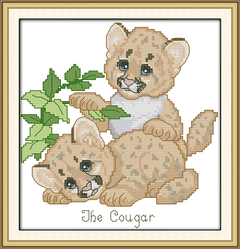 NEW The cougar Animals cotton DMC cross stitch kits 14ct white 11ct printed embroidery DIY handmade needle work wall home decor
NEW The cougar Animals cotton DMC cross stitch kits 14ct white 11ct printed embroidery DIY handmade needle work wall home decor
