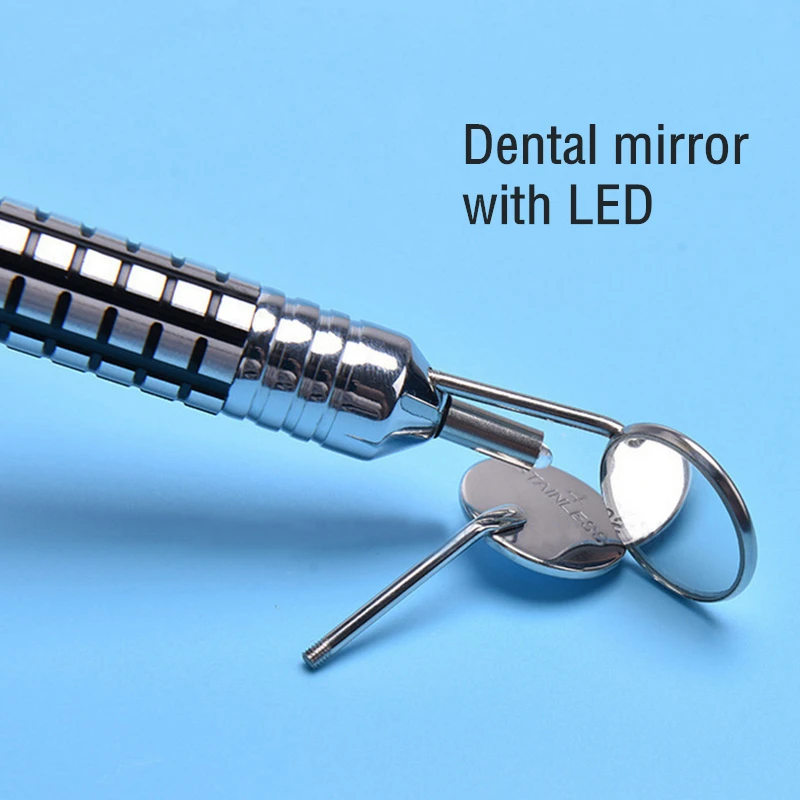 Dental Mirror Mouth teeth mirror/oral mirror with led Light 1 Extra Mirror Head/ Asin Toiletry Kits
Dental Mirror Mouth teeth mirror/oral mirror with led Light 1 Extra Mirror Head/ Asin Toiletry Kits