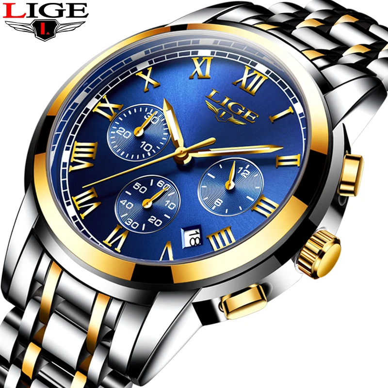 LIGE Brand Luxury Men Watch Fashion Quartz Watch for Men Clock Chronograph Casual Sport Waterproof Man Watches Relogio Masculino
LIGE Brand Luxury Men Watch Fashion Quartz Watch for Men Clock Chronograph Casual Sport Waterproof Man Watches Relogio Masculino