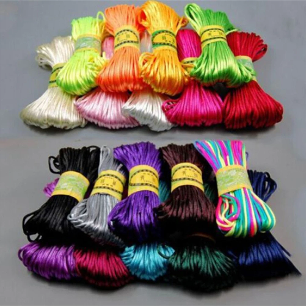 10meter Strong Braided Macrame Silk Satin Nylon Cord Rope DIY Jewellery Bracelet Making Findings Beading Thread Wire 2.5mm
10meter Strong Braided Macrame Silk Satin Nylon Cord Rope DIY Jewellery Bracelet Making Findings Beading Thread Wire 2.5mm