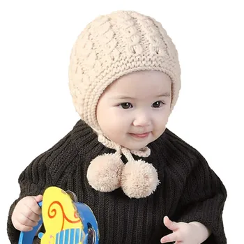 Baby Hats Autumn&Winter Lace-up Warm Knitted Hat Baby Bonnet Infant Girls Boys Warm Cap 6-24 Months Beige/Wine/Red 
Baby Hats Autumn&Winter Lace-up Warm Knitted Hat Baby Bonnet Infant Girls Boys Warm Cap 6-24 Months Beige/Wine/Red
