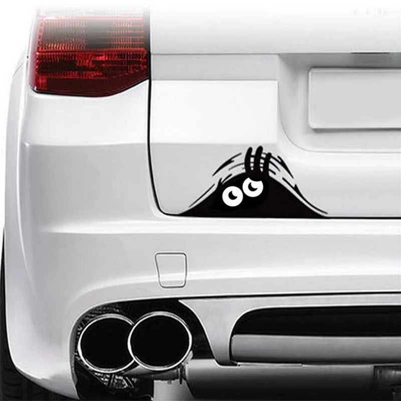 Image 20*8cm Funny Peeking Monster Auto Car Walls Windows Sticker Graphic Vinyl Car Decals Car Stickers Styling Accessories EA10701