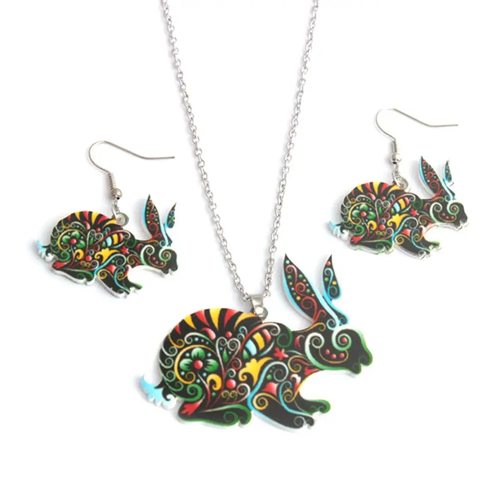 Fashion Women Creative Crab Zebra Cock Rabbit Pendant Hook Earrings Necklace Girls Jewelry Set
Fashion Women Creative Crab Zebra Cock Rabbit Pendant Hook Earrings Necklace Girls Jewelry Set