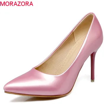 MORAZORA 2019 hot sale women pumps pointed toe summer shoes slip on stiletto high heels shoes female party wedding shoes woman
MORAZORA 2019 hot sale women pumps pointed toe summer shoes slip on stiletto high heels shoes female party wedding shoes woman