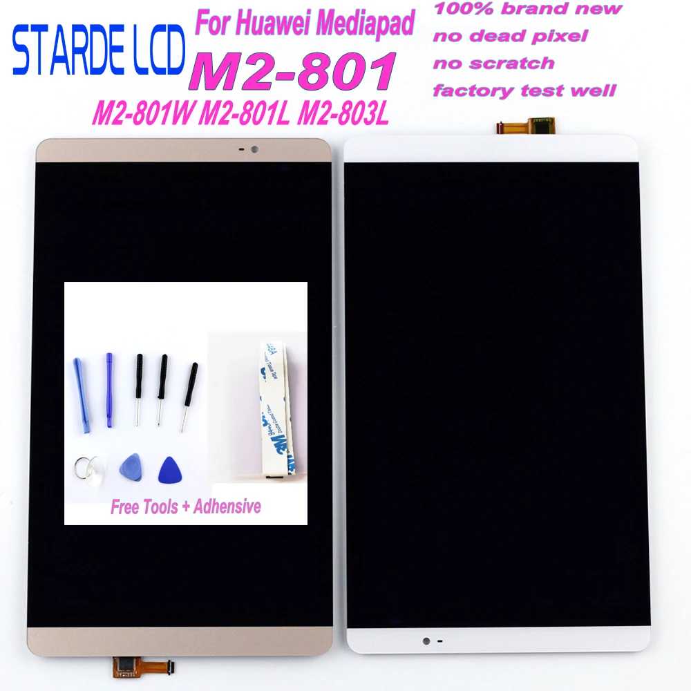 Starde LCD 8.0 for Huawei Mediapad M2 LCD M2-801L LCD Display M2-801 M2-801W M2-803L Matrix Screen Touch Screen Sensor Replace
Starde LCD 8.0 for Huawei Mediapad M2 LCD M2-801L LCD Display M2-801 M2-801W M2-803L Matrix Screen Touch Screen Sensor Replace