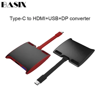 BASIX Usb Type-C Hub Adapter 3-in-1 USB C hub to HDMI USB3.0 Type-C Female Adapter with Charging Converter for MacBook USB C HUB
BASIX Usb Type-C Hub Adapter 3-in-1 USB C hub to HDMI USB3.0 Type-C Female Adapter with Charging Converter for MacBook USB C HUB