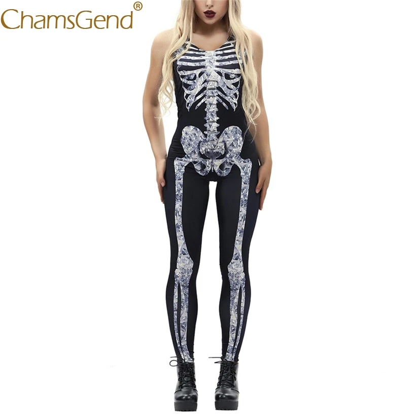 Free Shipping 3 Color Choice Skeleton Print Women Slim Skinny Jumpsuit Cosplay Costume Female Bodysuit For Halloween 80814
Free Shipping 3 Color Choice Skeleton Print Women Slim Skinny Jumpsuit Cosplay Costume Female Bodysuit For Halloween 80814