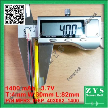 1 pcs. li-ion battery 3.7v 1400mAh rechargeable battery 3.7 v 1400 mah size: 4x30x82mm
1 pcs. li-ion battery 3.7v 1400mAh rechargeable battery 3.7 v 1400 mah size: 4x30x82mm