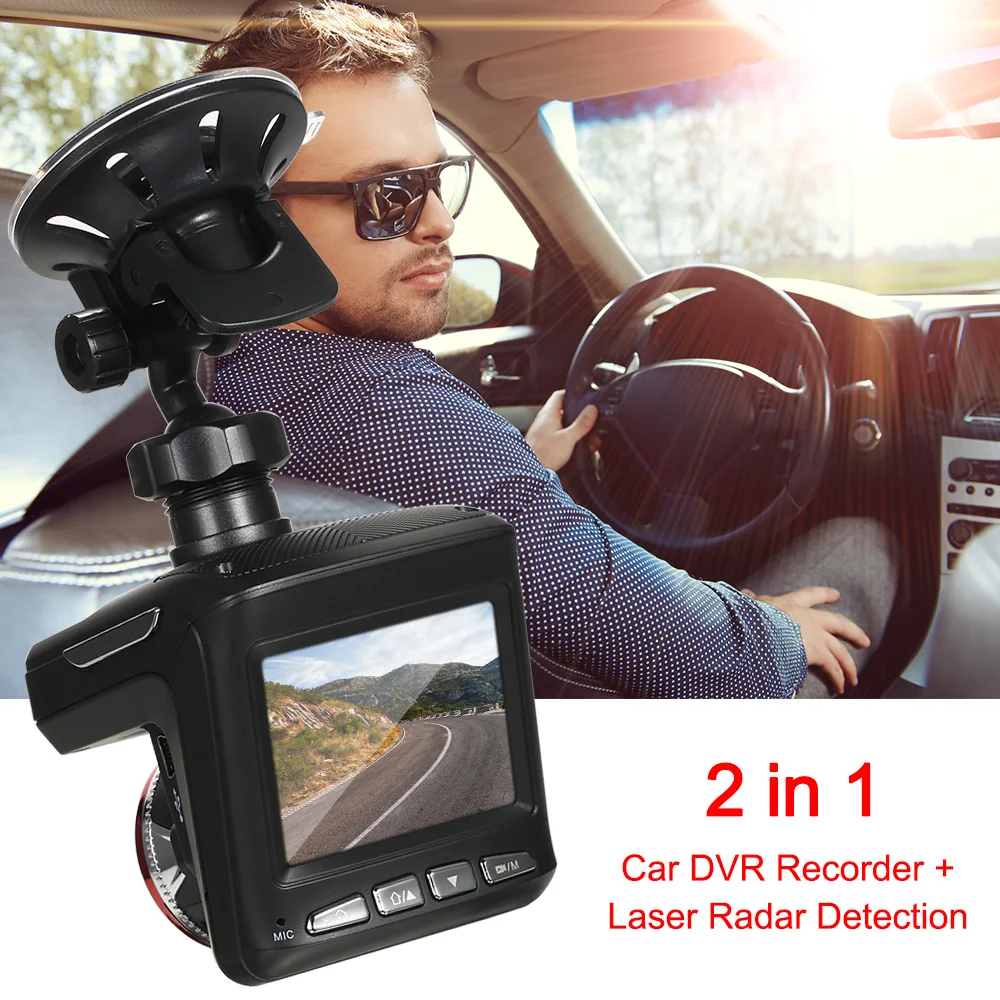 Car Dash Cam Recorder Radar Detector 2in1 HD 1080P Car DVR Detector Radar Detector Camera
