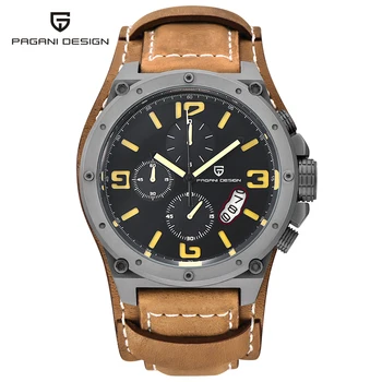 2020 PAGANI DESIGN Brand Unique Design Fashion Watches Men Dive 100M Sport Military Leather Wristwatches Large Dial Quartz Watch
2020 PAGANI DESIGN Brand Unique Design Fashion Watches Men Dive 100M Sport Military Leather Wristwatches Large Dial Quartz Watch