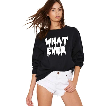 H1004 New Arrival Women Clothing WHAT EVER Print Hoodie Autumn Full Sleeve Black Harajuku Sweatshirt Sudaderas Mujer 2016
H1004 New Arrival Women Clothing WHAT EVER Print Hoodie Autumn Full Sleeve Black Harajuku Sweatshirt Sudaderas Mujer 2016