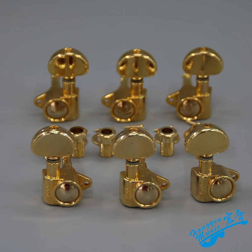 1 Set Gold Inline String Tuners Tuning Pegs Keys Machine Heads For Acoustic Guitar With Small Semicircle Buttons
1 Set Gold Inline String Tuners Tuning Pegs Keys Machine Heads For Acoustic Guitar With Small Semicircle Buttons