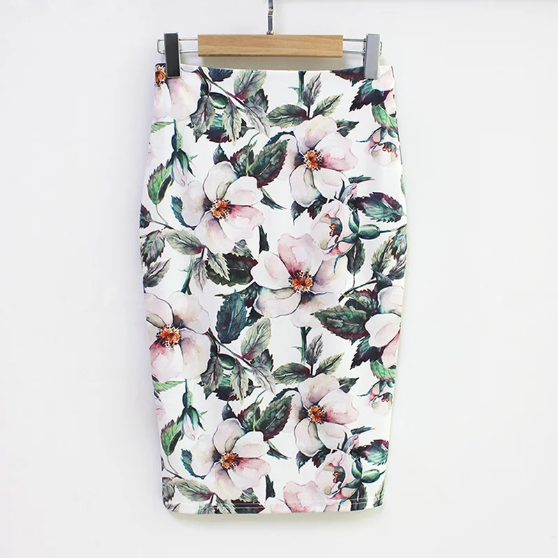 Women Clothing Skirts Summer Print Flowers Pencil Skirt Casual Skirts Knee-Length Plus Size Faldas Mujer Moda Jupe Femme Skirts
Women Clothing Skirts Summer Print Flowers Pencil Skirt Casual Skirts Knee-Length Plus Size Faldas Mujer Moda Jupe Femme Skirts
