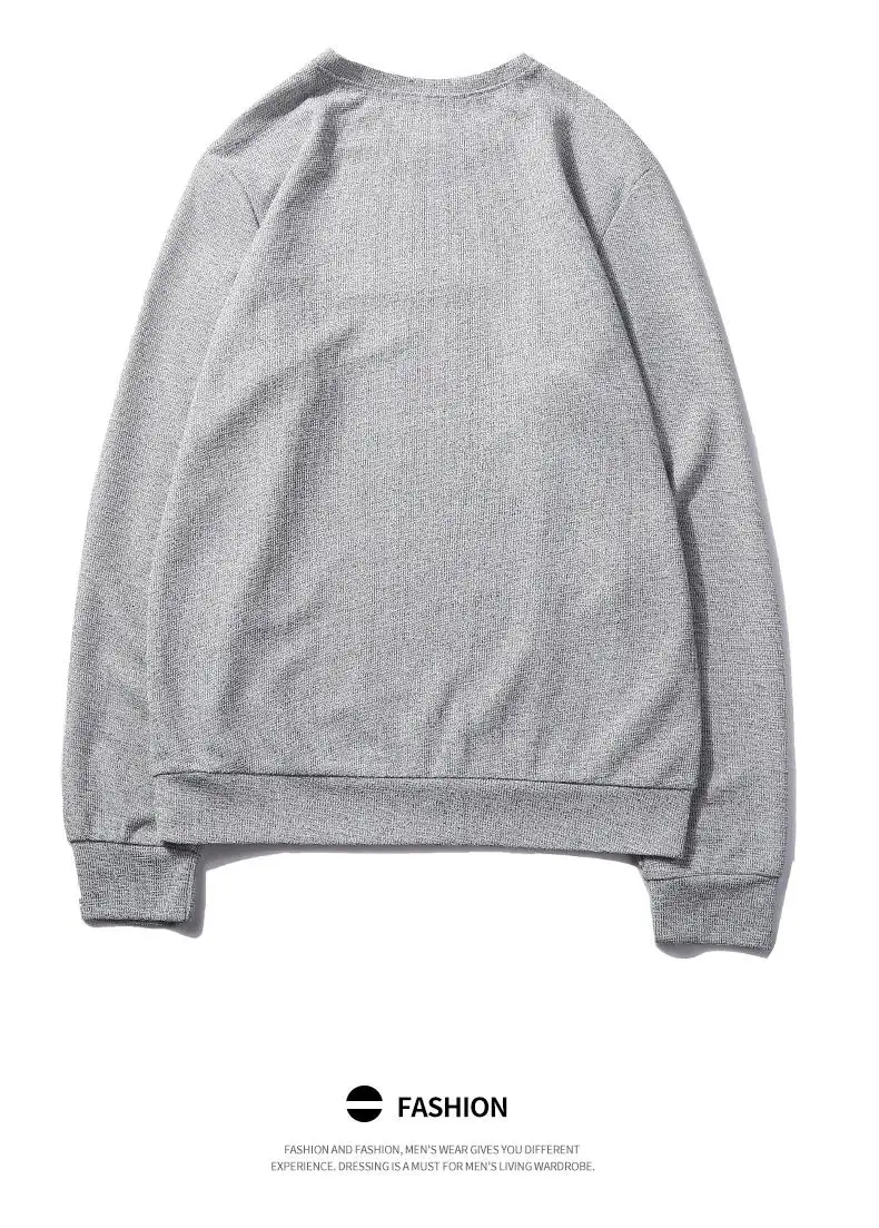 2019 New Fashion Hoodies Shirts Men Sweatshirts Male Solid Hoody Korean Styele O-Neck Autumn Spring Winter Brand Streetwears 08