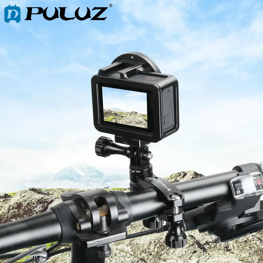 PULUZ 360 Degree Rotation Bike Aluminum Handlebar Adapter Mount & Screw for GoPro HERO7/6/5/4 Session /3+/DJI OSMO Action/Xiaoyi
PULUZ 360 Degree Rotation Bike Aluminum Handlebar Adapter Mount & Screw for GoPro HERO7/6/5/4 Session /3+/DJI OSMO Action/Xiaoyi