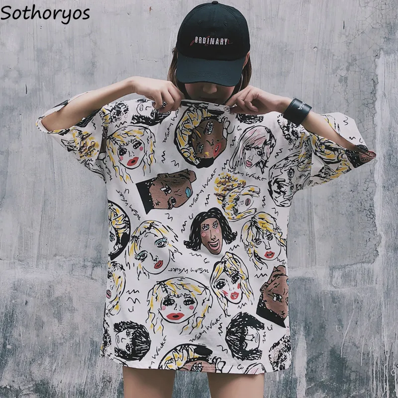 T-shirts Women Oversize Funny Loose All-match Korean Style Breathable Soft Womens Tops Harajuku Hip Hop BF Student Long T Shirt
T-shirts Women Oversize Funny Loose All-match Korean Style Breathable Soft Womens Tops Harajuku Hip Hop BF Student Long T Shirt
