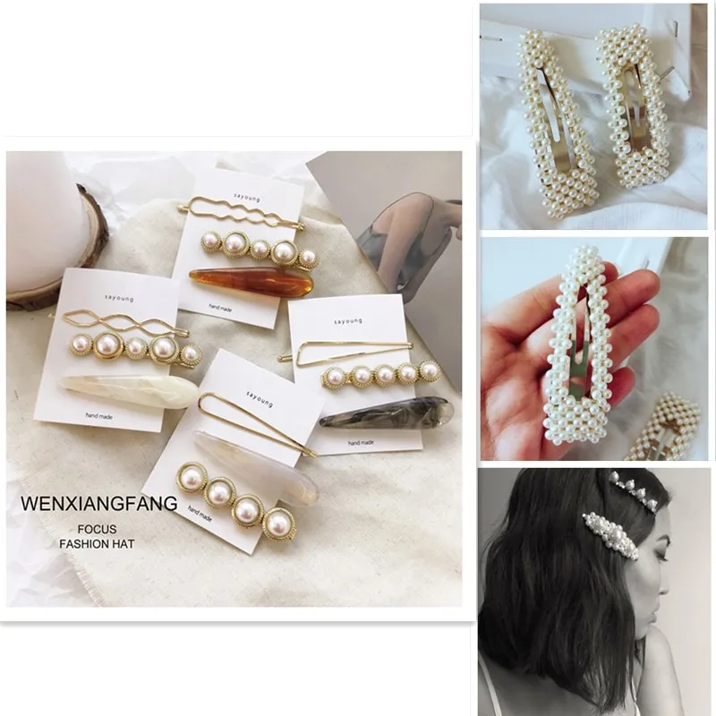 3Pcs/1Pc Lady Simple Hair Clips Combination Romantic Temperament Twist Pearl Side Alloy Clip Gift Hair Styling set Accessories
3Pcs/1Pc Lady Simple Hair Clips Combination Romantic Temperament Twist Pearl Side Alloy Clip Gift Hair Styling set Accessories