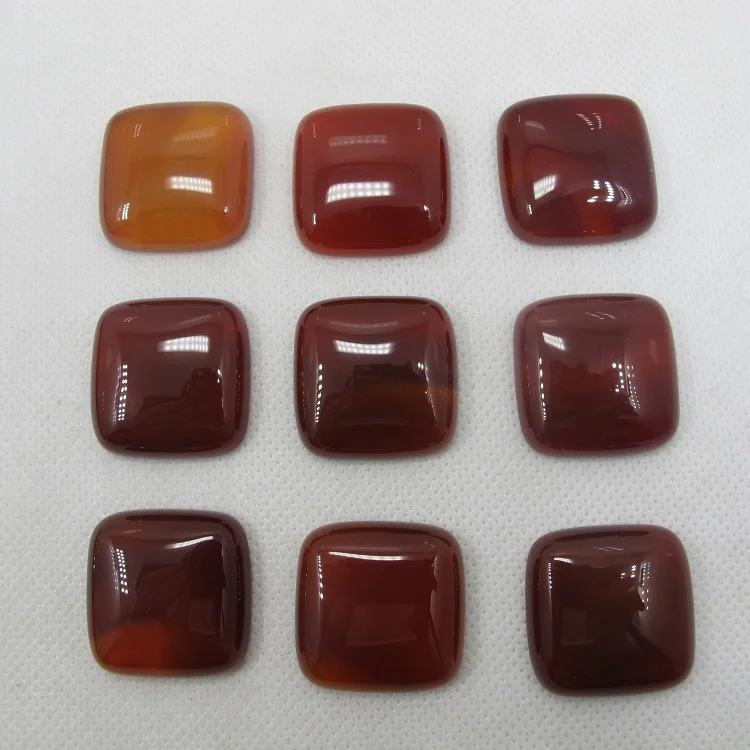 Natural Red Agat e Carnelian 25mm Square Gem stone Jewelry Cabochon Ring Face Necklace pendant 20pcs/lot
Natural Red Agat e Carnelian 25mm Square Gem stone Jewelry Cabochon Ring Face Necklace pendant 20pcs/lot