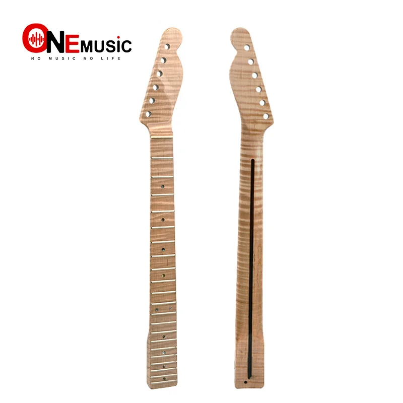 21 Fret Tiger Flame Maple Guitar Neck Replacement Maple TL Electric Guitar Neck with Abalone Dots Natural Glossy
21 Fret Tiger Flame Maple Guitar Neck Replacement Maple TL Electric Guitar Neck with Abalone Dots Natural Glossy