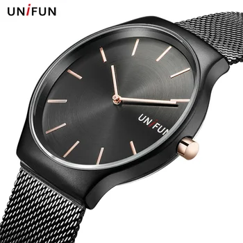 UNIFUN New Men Women Brand Business Male Relogio Masculino Analog Sports Fashion Casual Quartz Simple Style Steel Strap Watches
UNIFUN New Men Women Brand Business Male Relogio Masculino Analog Sports Fashion Casual Quartz Simple Style Steel Strap Watches