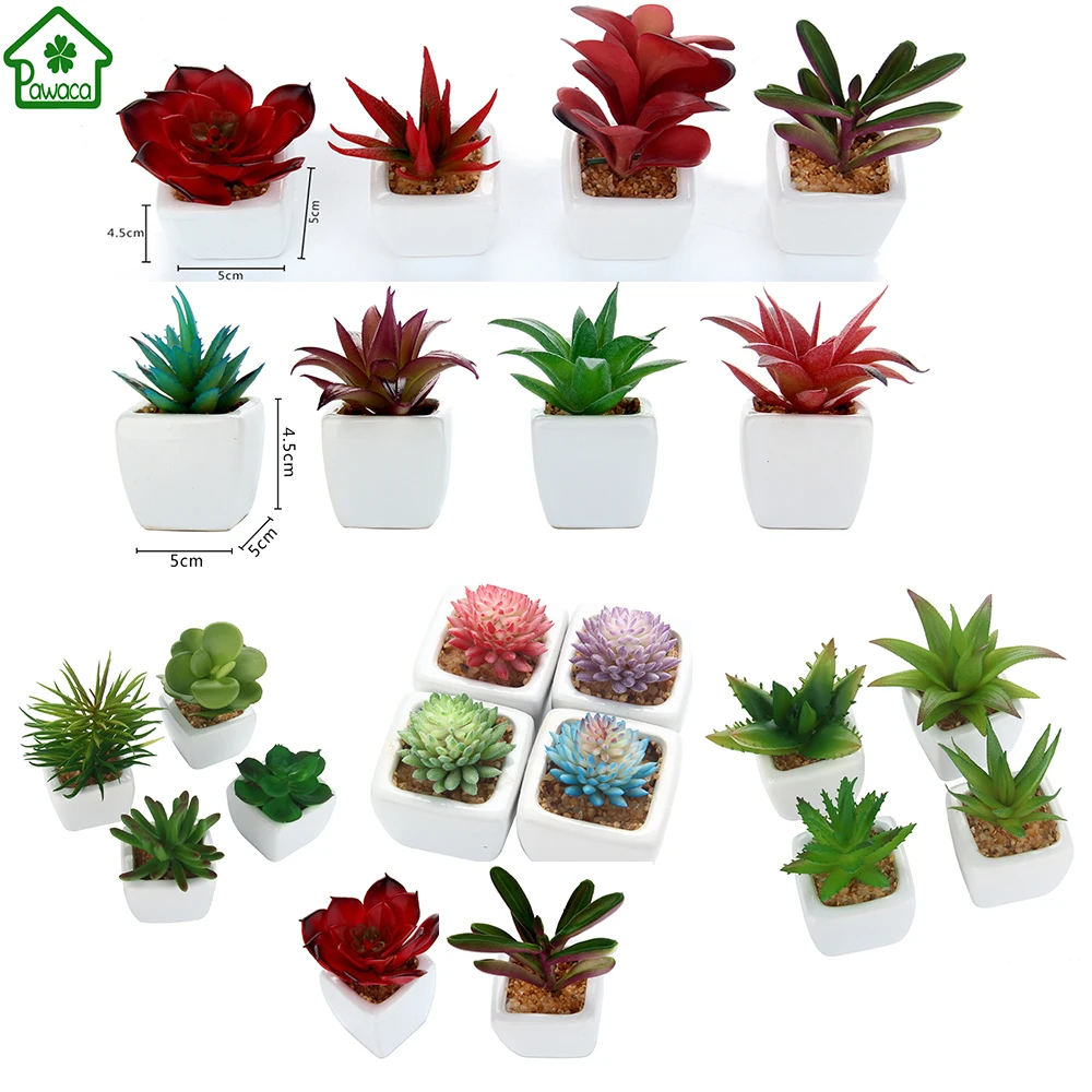 4Pcs/Set Artificial Succulent Plants + White Square Ceramic Pots Fake Aloe Lotus Rare Plants Potted Landscape Home Garden Decor
4Pcs/Set Artificial Succulent Plants + White Square Ceramic Pots Fake Aloe Lotus Rare Plants Potted Landscape Home Garden Decor