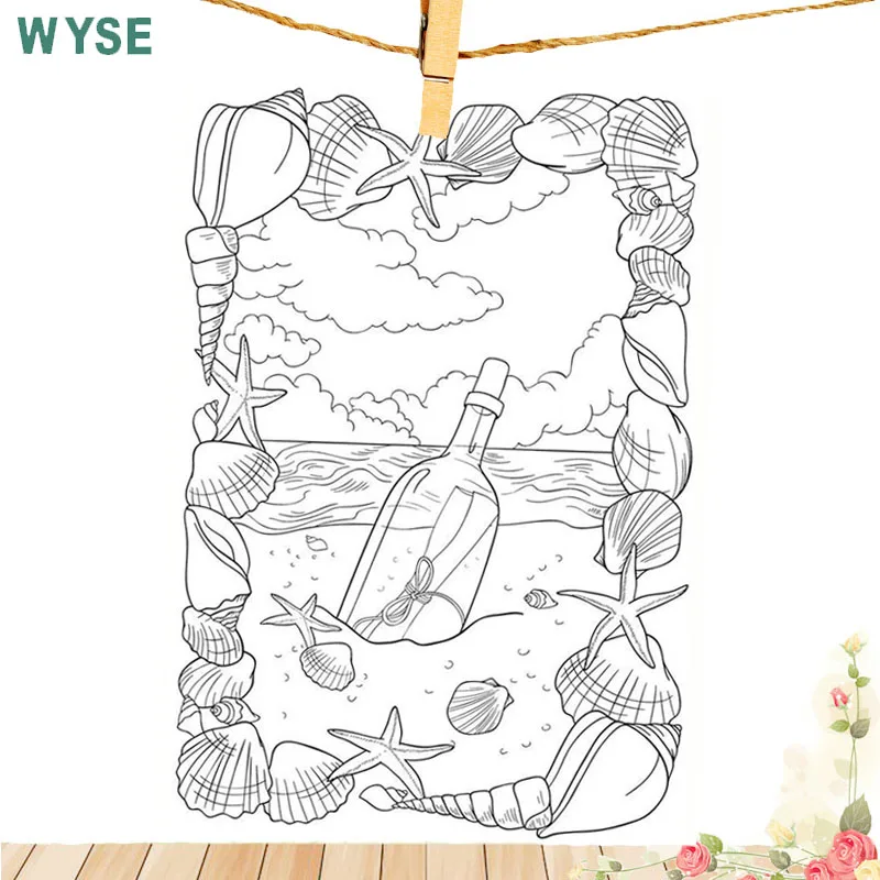 Drifting bottle Clear Stamps Shell Stamp Clear Rubber Silicone Stamp for Scrapbooking DIY paper card making Decoration
Drifting bottle Clear Stamps Shell Stamp Clear Rubber Silicone Stamp for Scrapbooking DIY paper card making Decoration