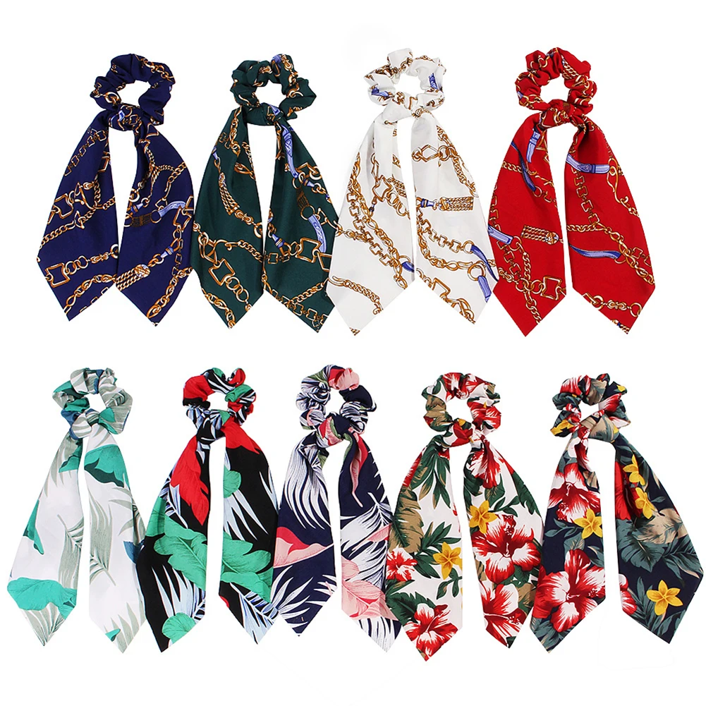 Floral Leopard Scrunchies Hair Scarf Elastic Boho Streamers Bow Hair Rope Ties Scrunchie Ponytail Holder for Hair Accessories
Floral Leopard Scrunchies Hair Scarf Elastic Boho Streamers Bow Hair Rope Ties Scrunchie Ponytail Holder for Hair Accessories