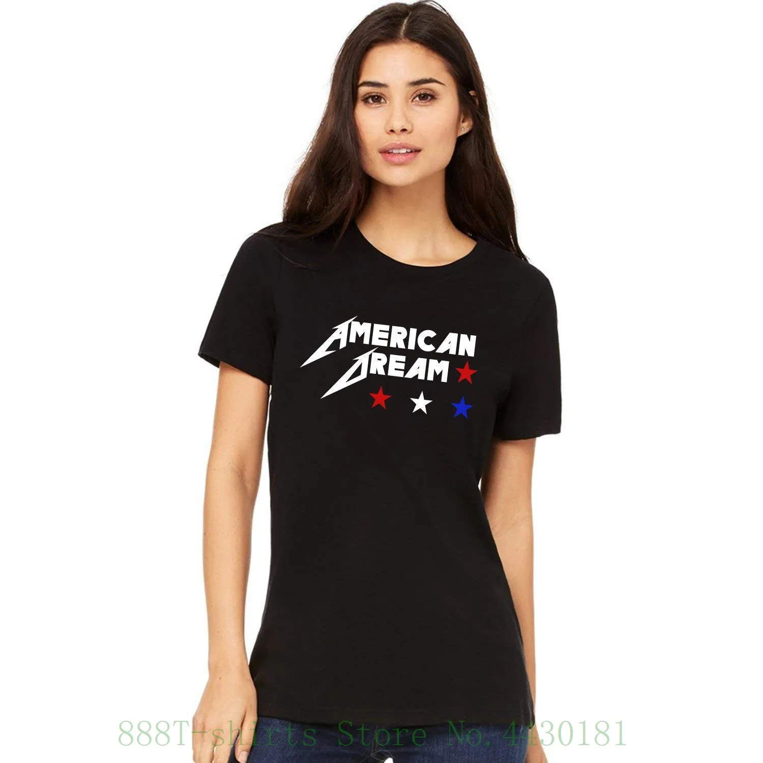 Women's Tee American Dream Stars Red White And Blue T Shirt Tee S - 2xl Short Sleeve Women Tshirt
Women's Tee American Dream Stars Red White And Blue T Shirt Tee S - 2xl Short Sleeve Women Tshirt