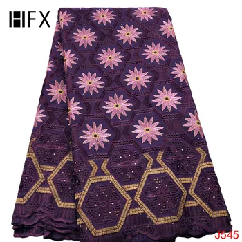 HFX African Lace Fabric with Stones Purple/Pink Embroidery Cotton Yards Lace High Quality Swiss Voile Lace in Switzerland L545
HFX African Lace Fabric with Stones Purple/Pink Embroidery Cotton Yards Lace High Quality Swiss Voile Lace in Switzerland L545
