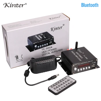kinter TA-2024 bluetooth amplifier audio Digital power amplifiers 2.0CH Class T TA2024 with TF USB input play HIFI Stereo sound
kinter TA-2024 bluetooth amplifier audio Digital power amplifiers 2.0CH Class T TA2024 with TF USB input play HIFI Stereo sound