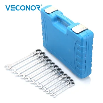 8-19mm Combination Ratcheting Wrench Spanner Set A Set of Keys 72T Flex Head Dull Polish Steel With Plastic Case
8-19mm Combination Ratcheting Wrench Spanner Set A Set of Keys 72T Flex Head Dull Polish Steel With Plastic Case