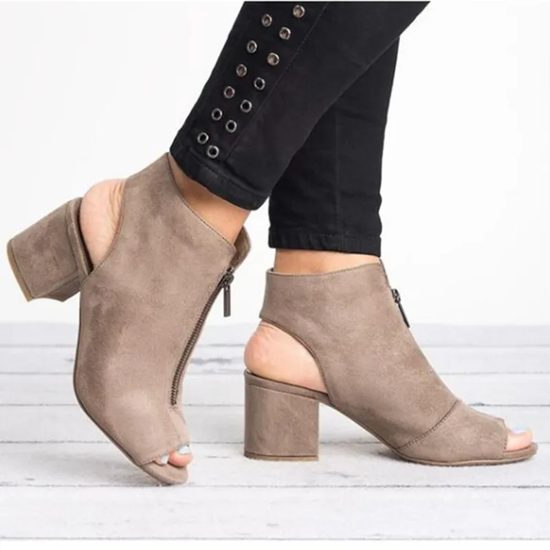 2019 Hot Fashion Women Chunky Heels Shoes Open Pointed Toe Zipper Casual Female Shoes for Summer OH66
2019 Hot Fashion Women Chunky Heels Shoes Open Pointed Toe Zipper Casual Female Shoes for Summer OH66