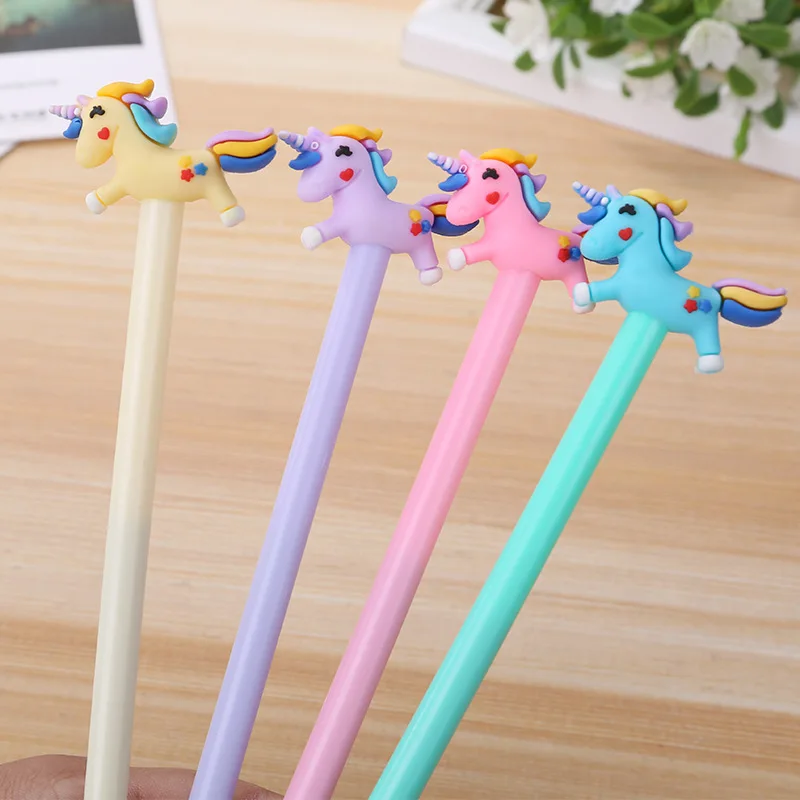 36 pcs/lot Cute Unicorn gel pens 0.5mm black ink neutral pen material escolar stationery school office supplies
36 pcs/lot Cute Unicorn gel pens 0.5mm black ink neutral pen material escolar stationery school office supplies