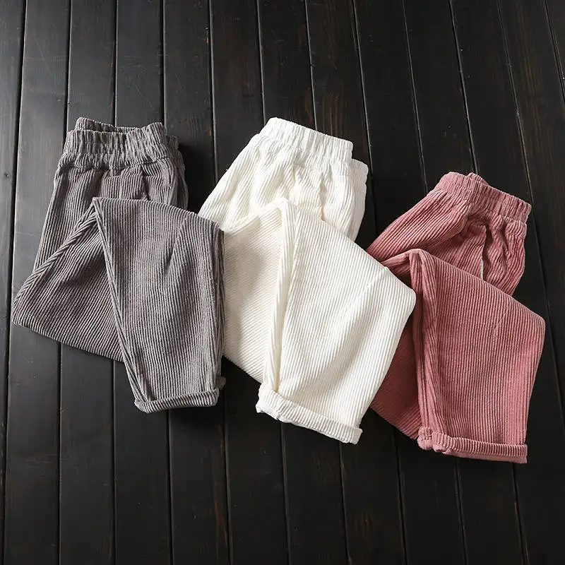 Women Plus Size 3XL Elastic Waist Harem Pants Casual Corduroy Trousers Women Pantalon Mujer Autumn Winter Corduroy Pants
Women Plus Size 3XL Elastic Waist Harem Pants Casual Corduroy Trousers Women Pantalon Mujer Autumn Winter Corduroy Pants