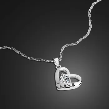 Sweet Lady Necklace in Sterling Silver Heart-shaped Czaryz pendant design solid silver clavicle necklace Lady charm jewelry
Sweet Lady Necklace in Sterling Silver Heart-shaped Czaryz pendant design solid silver clavicle necklace Lady charm jewelry