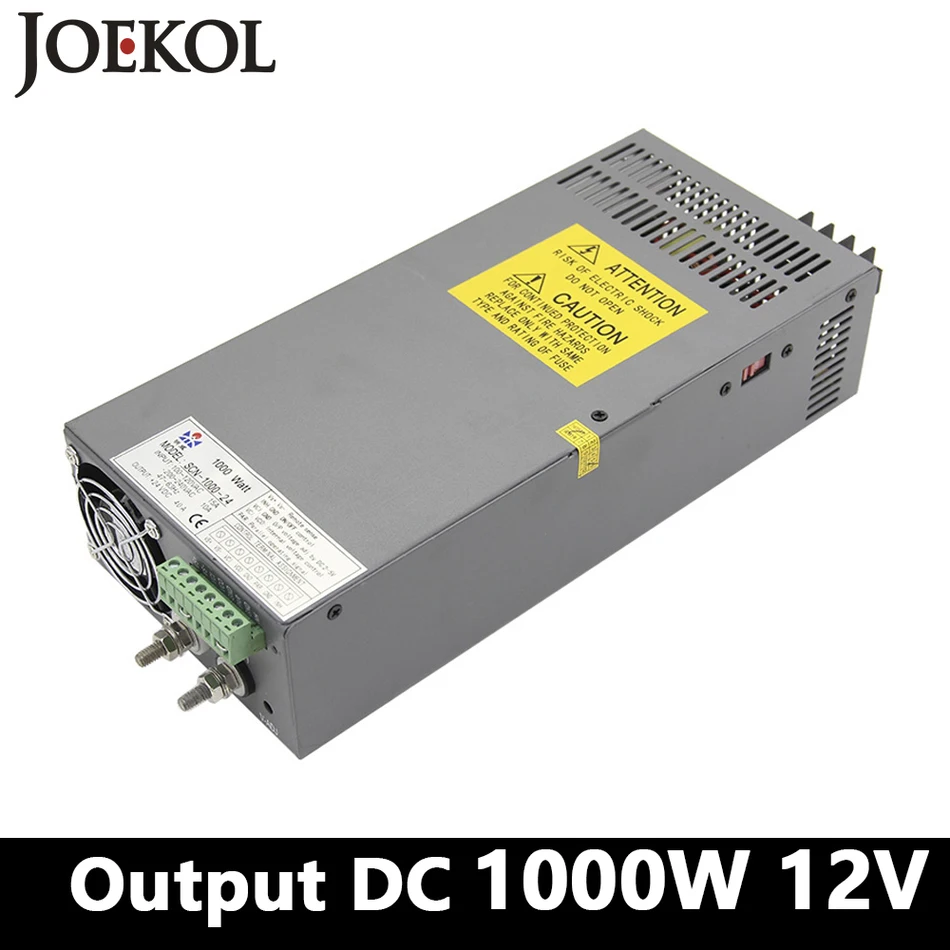 High-power switching power supply 1000W 12v 83A,Single Output ac dc converter for Led Strip,AC110V/220V Transformer to DC 12V
High-power switching power supply 1000W 12v 83A,Single Output ac dc converter for Led Strip,AC110V/220V Transformer to DC 12V