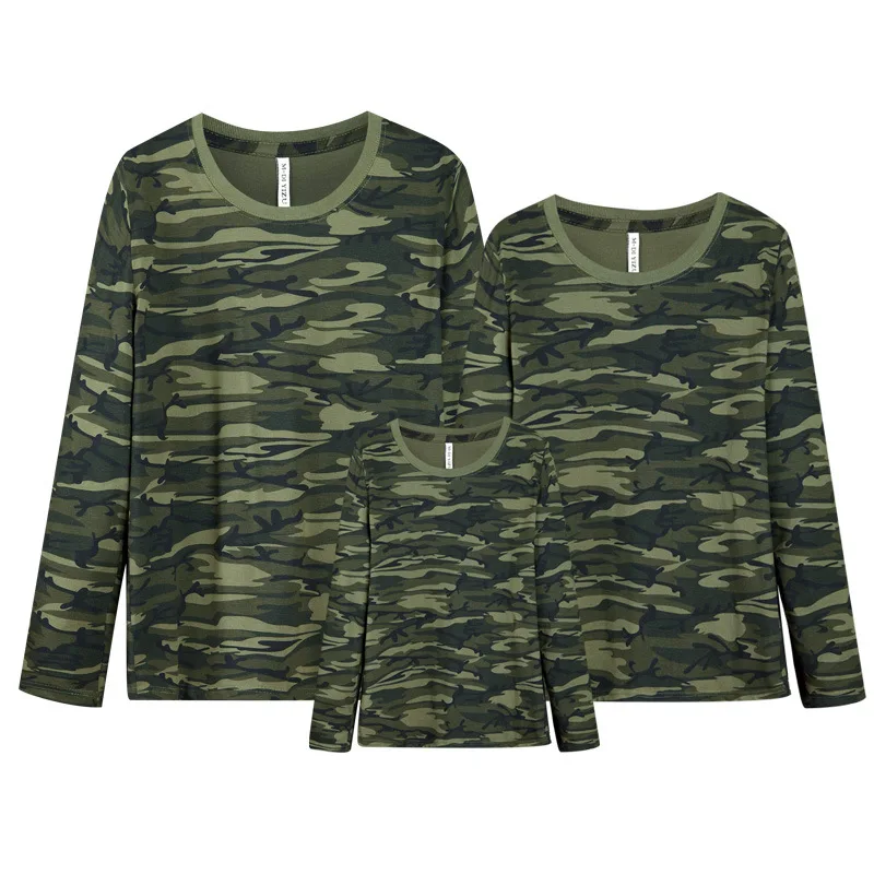 RUNNING CHICK camouflage 2017 autumn new, parent-child long sleeved t-shirt mother and child outfit lycra cotton tshirt
RUNNING CHICK camouflage 2017 autumn new, parent-child long sleeved t-shirt mother and child outfit lycra cotton tshirt