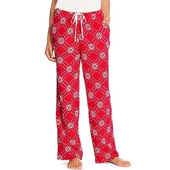 Hanes 722691039694 Plush Pant Scarlet Fair Isle - Extra Large
