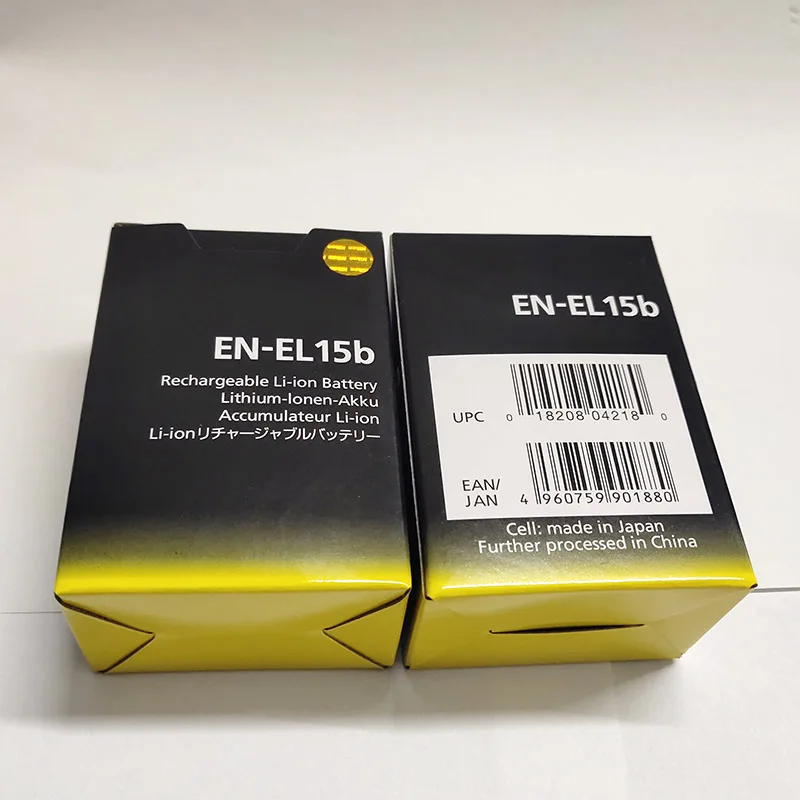 2PCS/Lot EN-EL15b ENEL15b EN EL15b Camera Battery For Nikon Z6 Z7 Mirrorless D850 D810 D750 D610 D7500 D7200 MH-25
2PCS/Lot EN-EL15b ENEL15b EN EL15b Camera Battery For Nikon Z6 Z7 Mirrorless D850 D810 D750 D610 D7500 D7200 MH-25