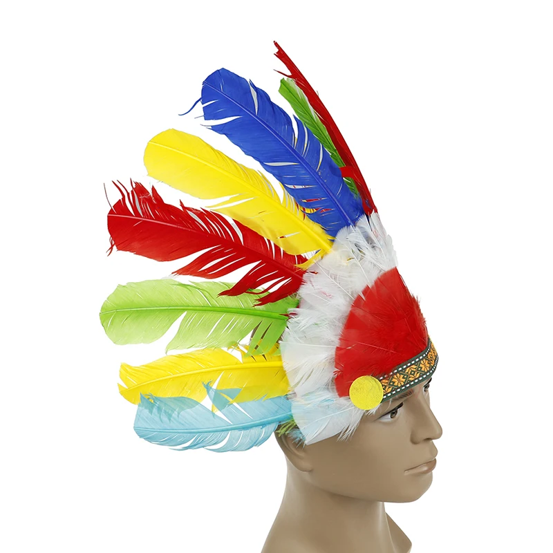 2018 Handmade Made Indian Headdress Indian Feathers Hood Hoodies New Feather Decoration Carnival
2018 Handmade Made Indian Headdress Indian Feathers Hood Hoodies New Feather Decoration Carnival