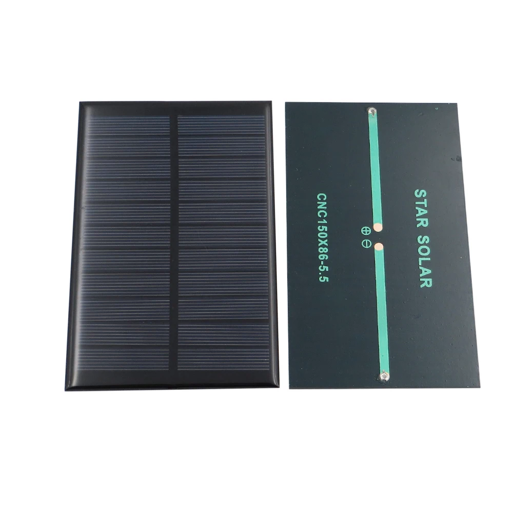 2pcs x Solar Panel 5.5V 1.6W Cell DIY Battery Charger Mini Solar Panel China Module Solar System Cells for Cell Charger Toy
2pcs x Solar Panel 5.5V 1.6W Cell DIY Battery Charger Mini Solar Panel China Module Solar System Cells for Cell Charger Toy
