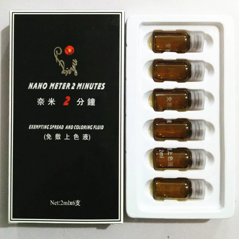Nanometer 2 minute Effective Eyebrow Lips Tattoo Makeup Fixed Color Liquid Permanent Tattoos Make Up Auxiliary Agent 2-box/pack
Nanometer 2 minute Effective Eyebrow Lips Tattoo Makeup Fixed Color Liquid Permanent Tattoos Make Up Auxiliary Agent 2-box/pack
