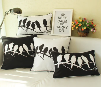 Modern Minimalism Black And White Cushion Cover Bird Birds Sketch Pillow Case Gift Sofa Lumbar Pillows Covers 45x45cm, 30x50cm
Modern Minimalism Black And White Cushion Cover Bird Birds Sketch Pillow Case Gift Sofa Lumbar Pillows Covers 45x45cm, 30x50cm