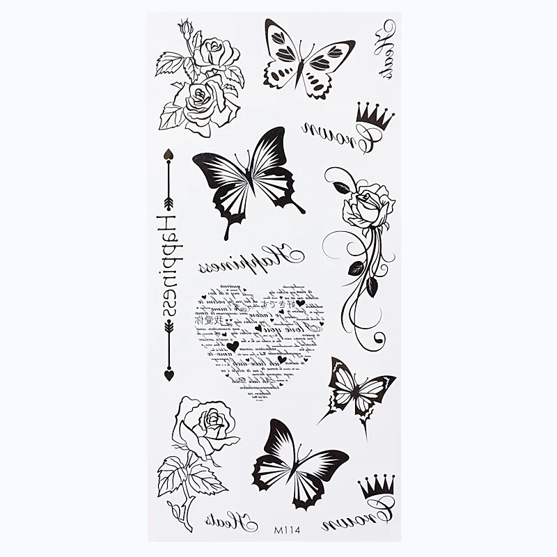 Temporary Tattoo Sticker Black Feather Letter Art Waterproof Body Arm Tattoo Paste Removable Tatoo
Temporary Tattoo Sticker Black Feather Letter Art Waterproof Body Arm Tattoo Paste Removable Tatoo